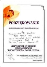 Podziękowania od firmy Westor